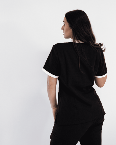 VERANO - DONNA - BLOUSE BICOLORE MANCHE COURTE FEMME
