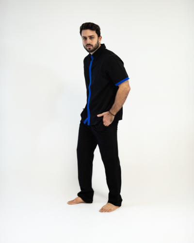 VERANO - GEORGES - BLOUSE COL CHEMISE BICOLORE MAN